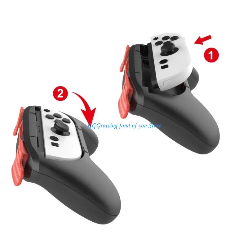 

H9EB Game Consoles Grip Holder ABS Game Controller Handle Grip Upgrades for Swtich2