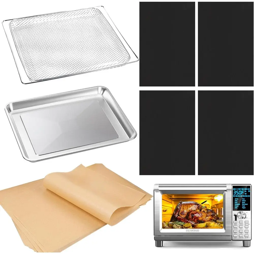 

Аксессуары, совместимые с аэрофритюрницей и тостером, набор с корзиной для аэрофритюрницы, противень, пергаментная бумага, одноразовые вкладыши для аэрофритюрницы.