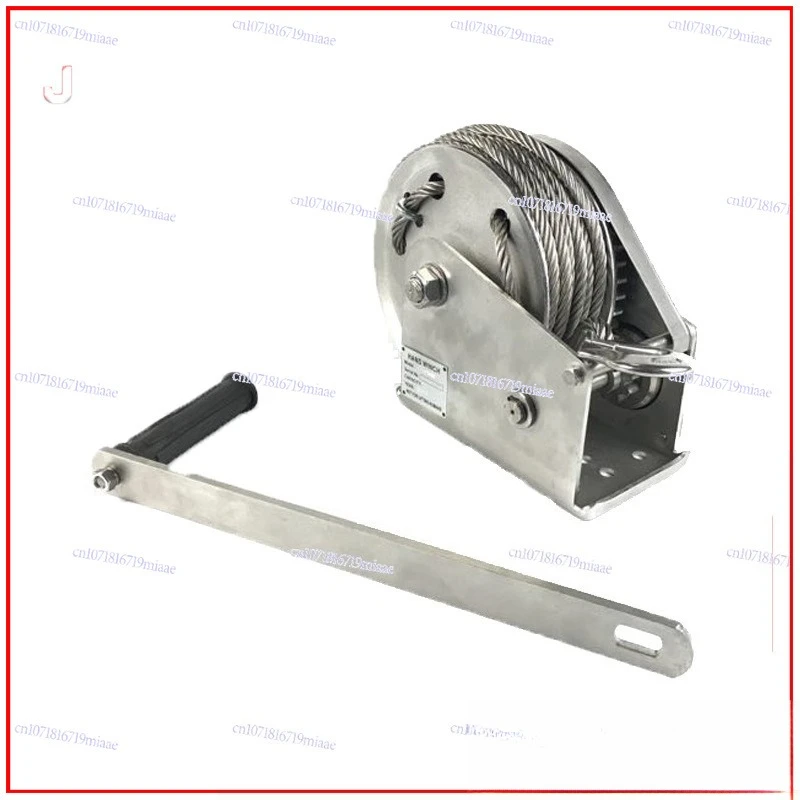 Hand winch Self-locking 304 manual winch Stainless steel manual crane