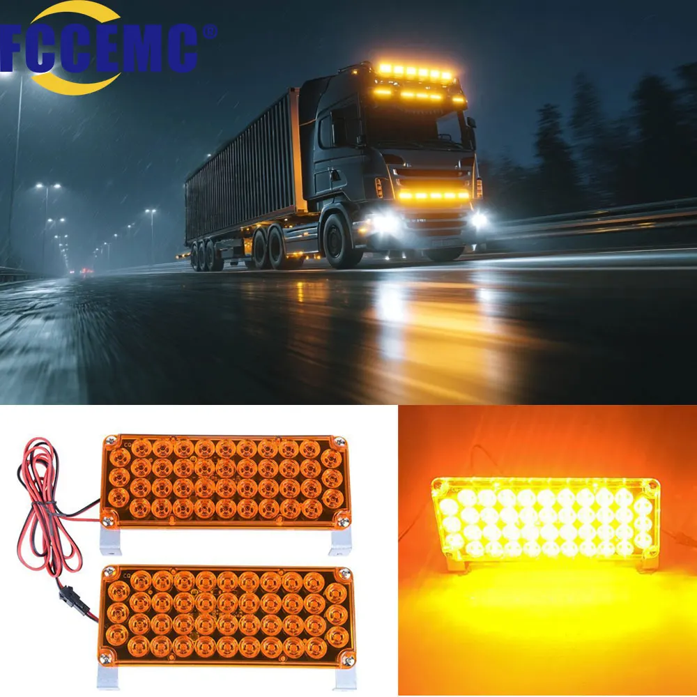 

Car Truck Trailer Strobe Warning Flashing Barricade Light Super Bright LED Night Driving Safty Indicator Signal Work Lamp12V 24V