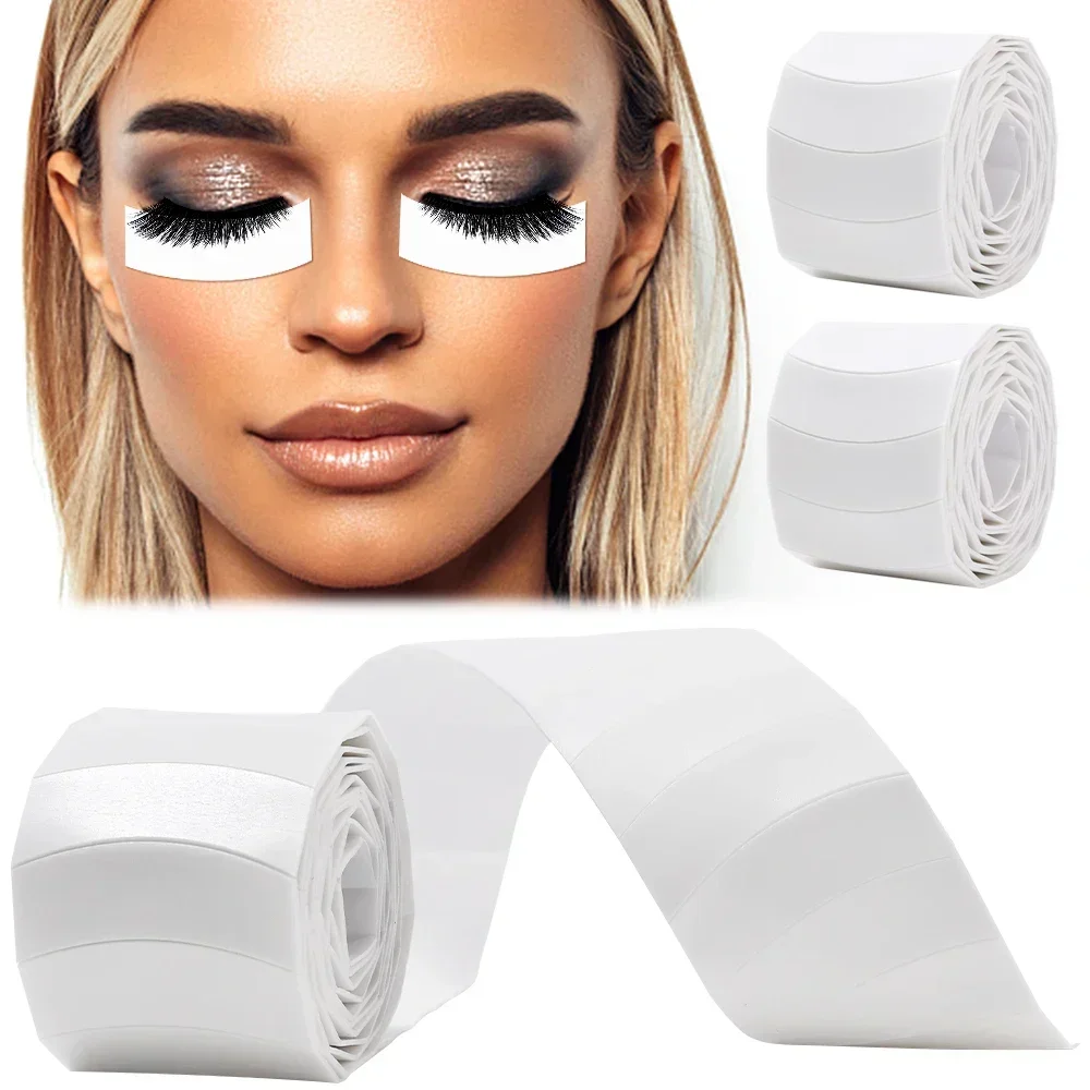 Descartável Pestana Falsa Eye Patch, Protetor De Maquiagem Dos Olhos, Sob Eye Pads, Papel Adesivo Enxertando Profissional, 1 Rolo