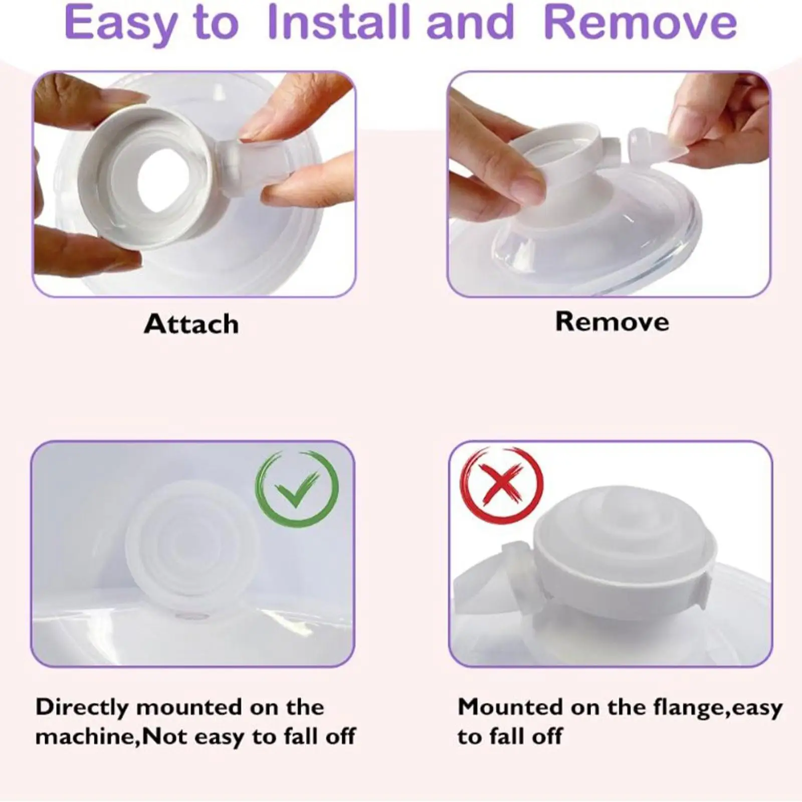 Wearable Breast Pump Replacement Diaphragm Silicone Duckbill Valves Set for M5 Electric Bust Pump Accessories