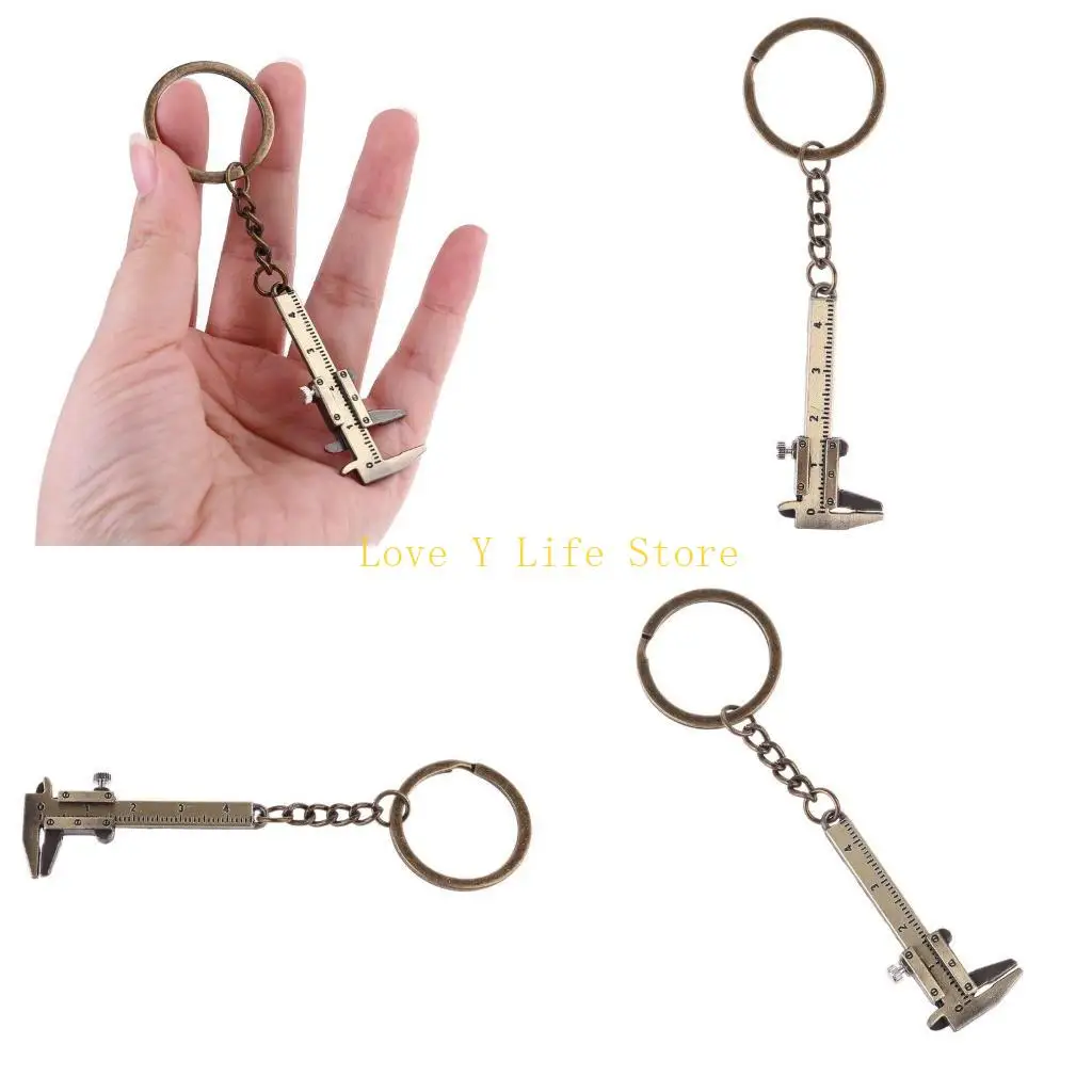 

L74C Portable Mini Vernier Caliper for Key Ring Alloy Calipers Gauge Slide Ruler Keyc