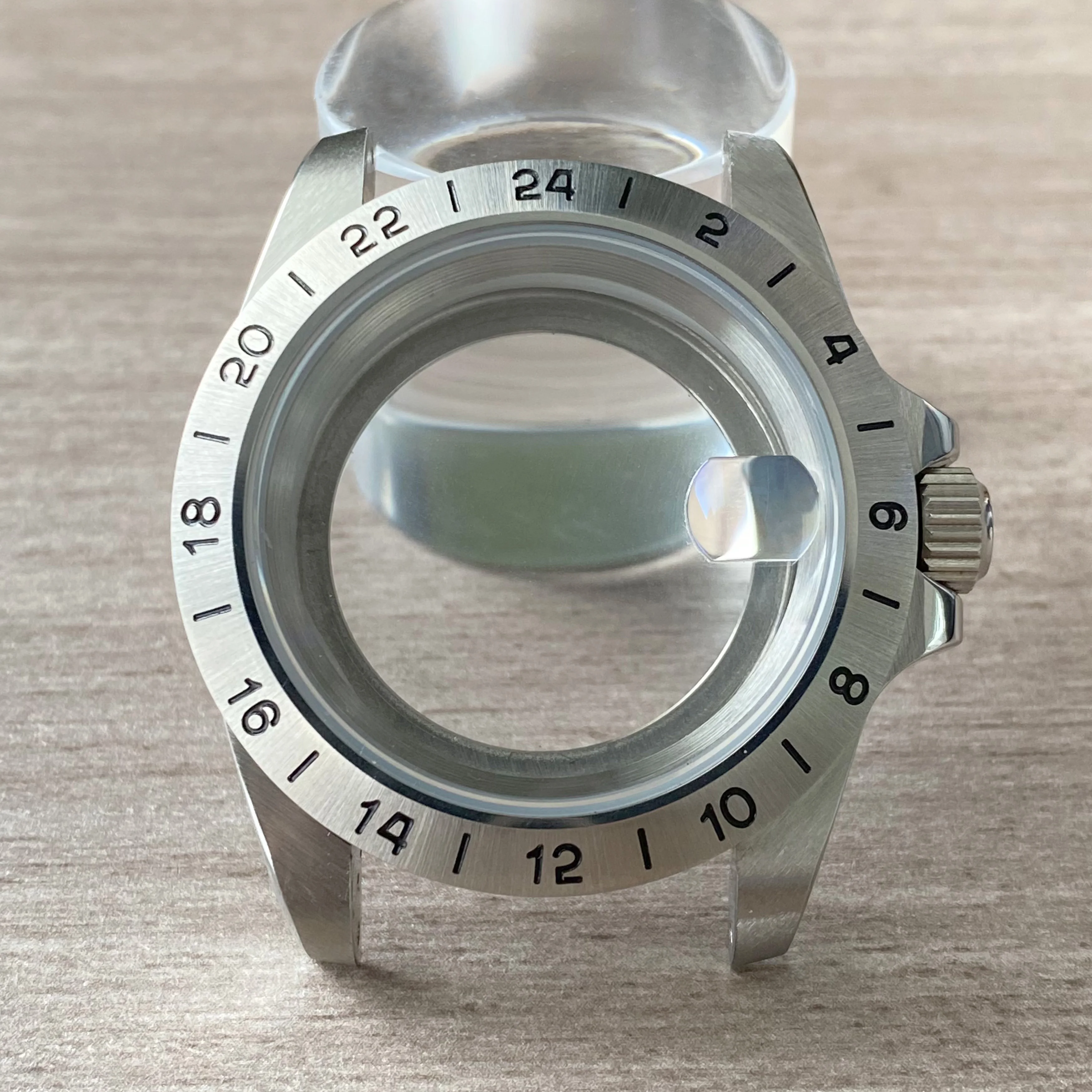 39,5 мм EXP, 24-часовой фиксированный безель, сапфировое стекло, нержавеющая сталь, подходит для NH34 NH35 NH36, подходит для циферблата 28,5 ~ 29,3 мм, аксессуары, корпус часов