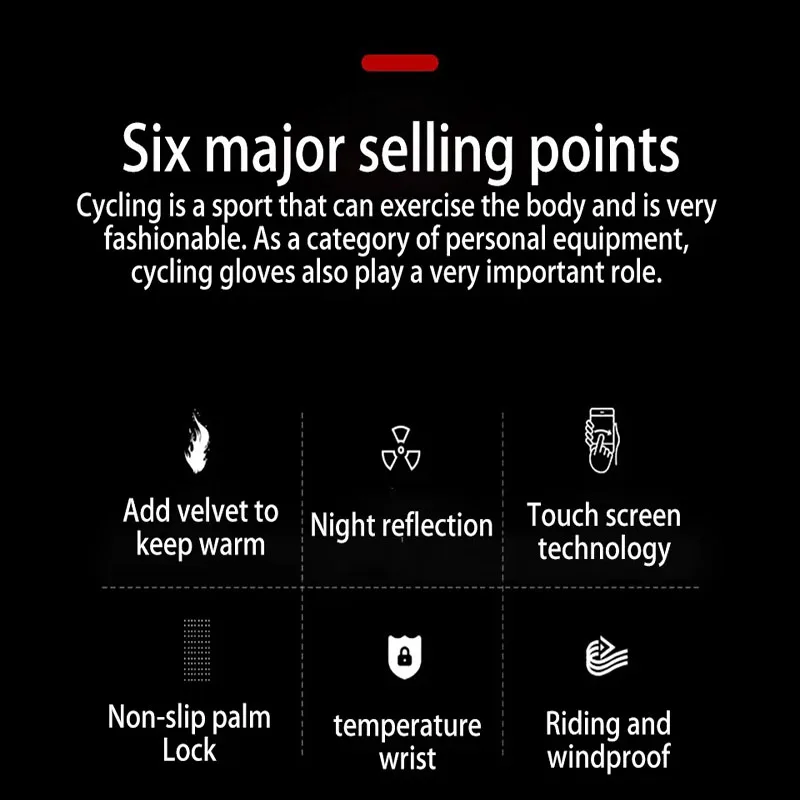 الشتاء مقاوم للماء الصيد الرجال قفازات المرأة الدراجات الدافئة المضادة للانزلاق الرياضة في الهواء الطلق يتعرض اثنين إصبع قفازات شاشة لمس #6