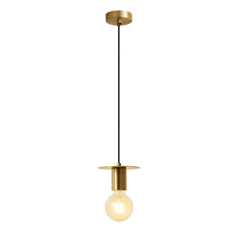 Personalized walnut small chandelier bedroom bedside lamp modern simple dining room bar living room entrance chandelier