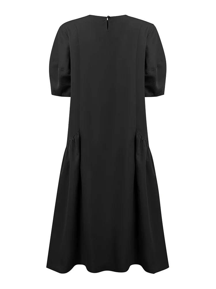 ZANZEA فساتين النساء الموضة 2025 الخريف فستان فضفاض الصلبة أنيق 3/4 فانوس كم العمل Vestidos رداء فام الصيف فستان الشمس