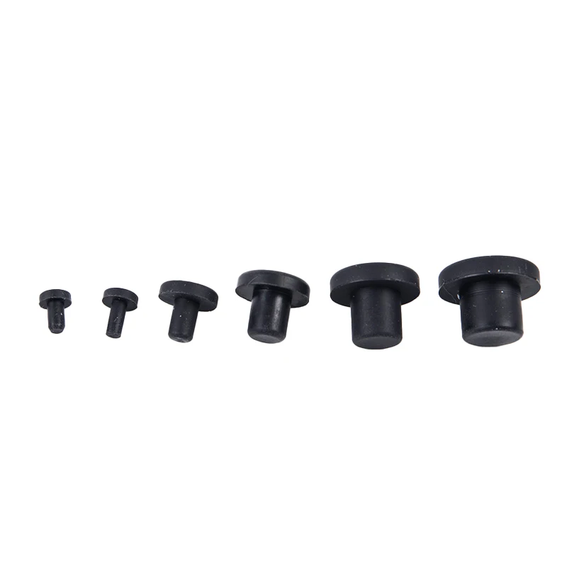 10Pcs Solid Rubber Hole Caps 3-12mm High Temperature Resistance Seal Hole Plugs