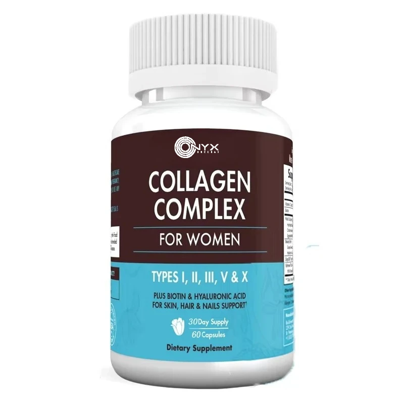 

Women's Collagen Supplement Capsules with Vitamin C Protein Digestive Enzymes Grape Seed Extract for Skin Hair Nails Health