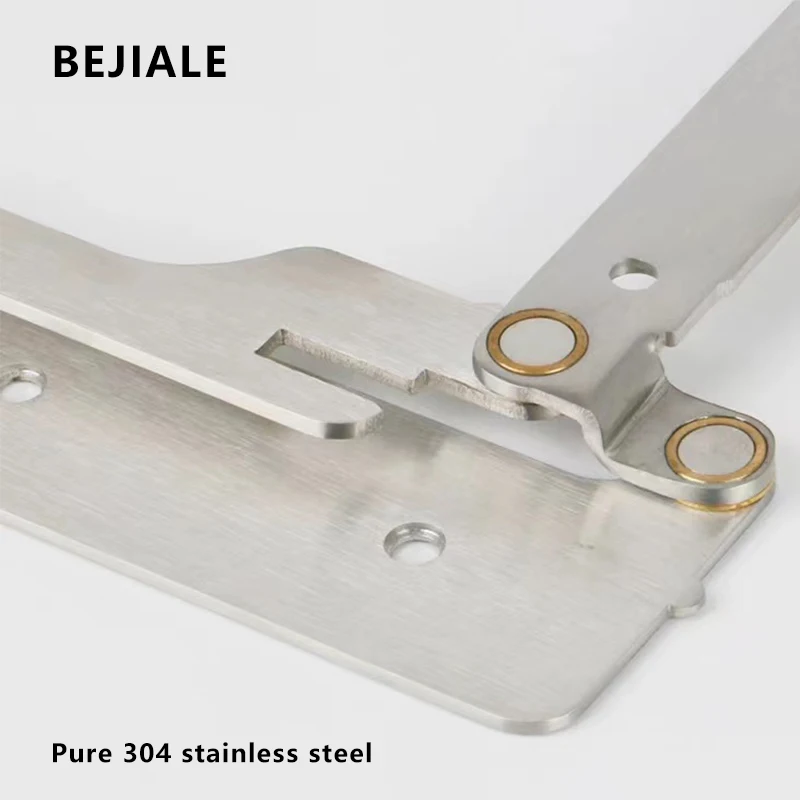 304 Stainless Steel 180 Degree Flat Open Folding Door Hardware Wooden Door Hinges Multifunctional Double Folding Door Connector