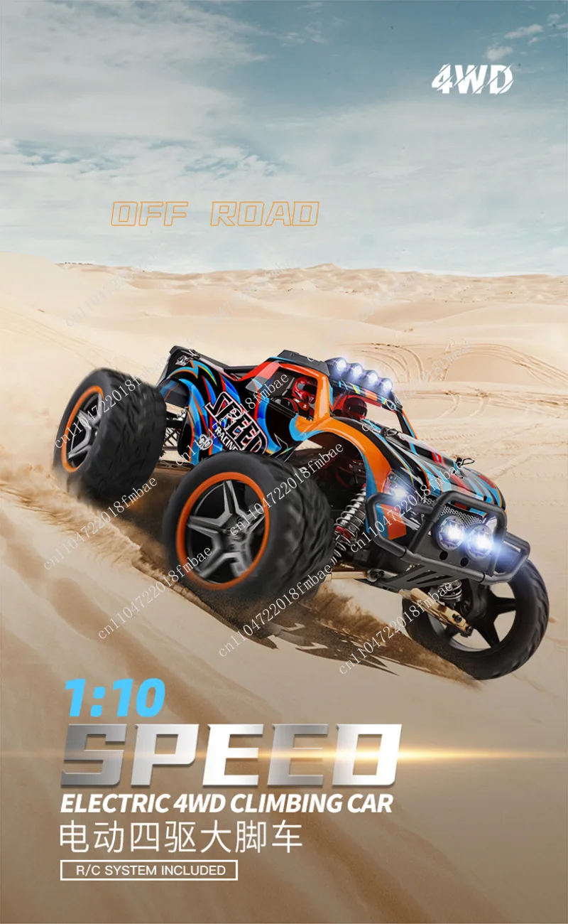 4WD RC Car 1:10  Climbing Car Alloy Model Car Electric High Speed Off-Road Vehicle