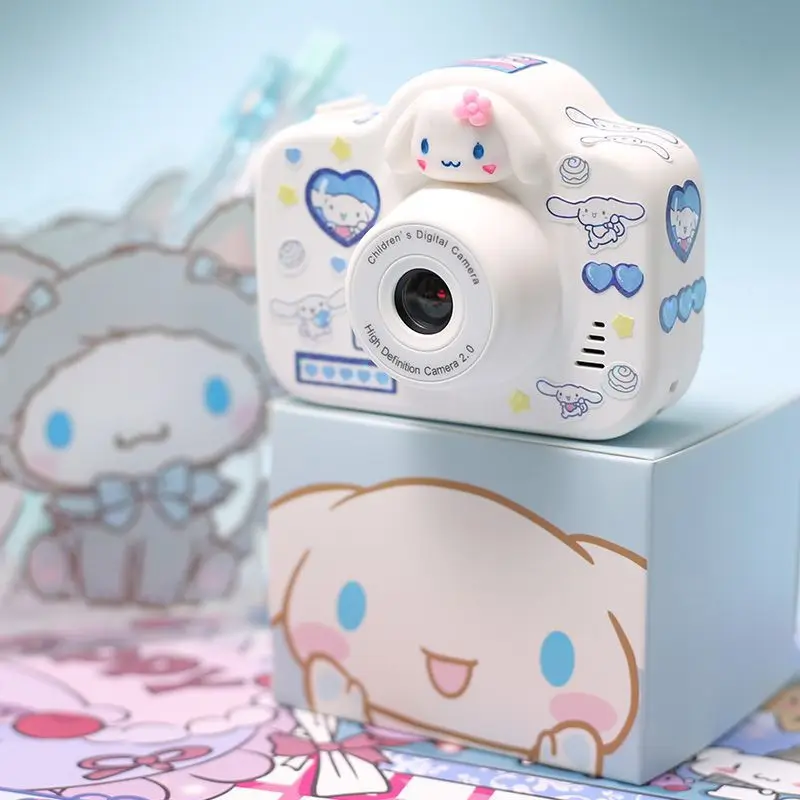 Sanrio Cinnamoroll Kuromi Pochacco Camera 4800W Hd Pixel Mini Portable Child Built-In Game Music Taste Filter Girl Birthday Gift