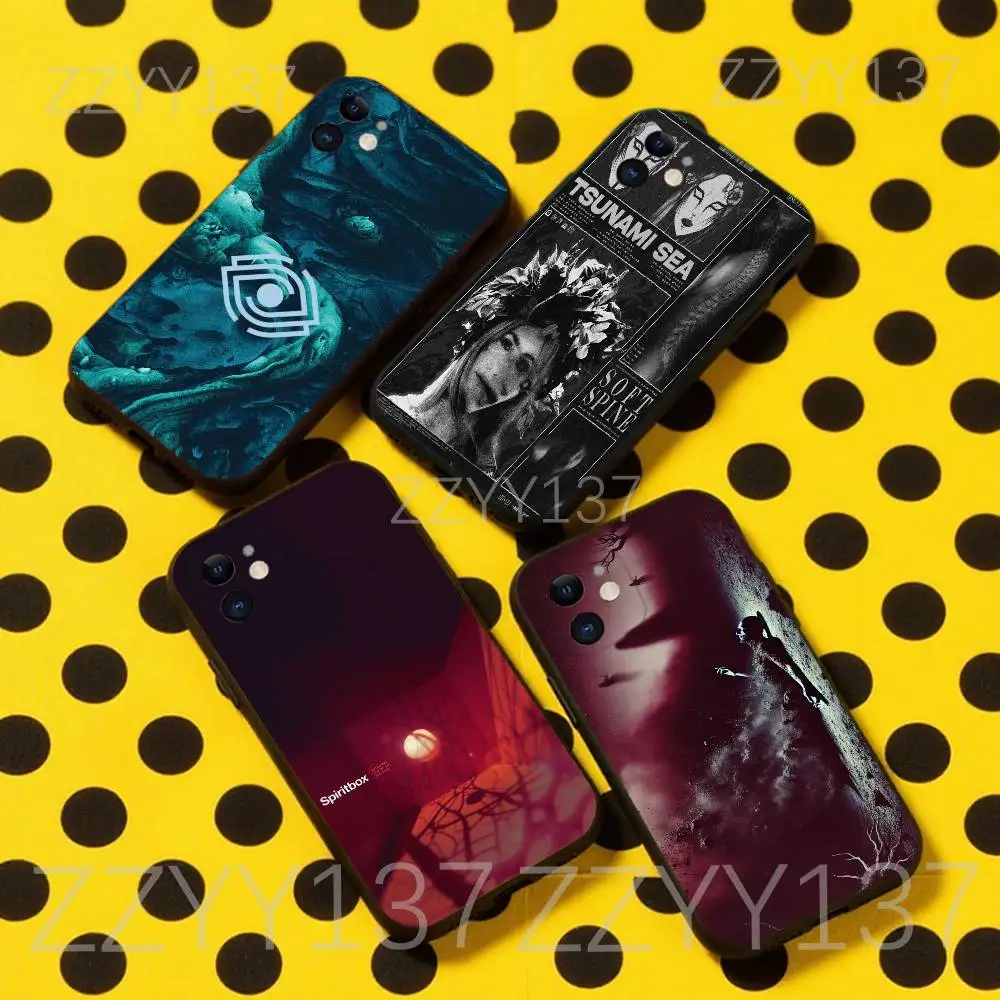 

S-SpiritboxS Tsunami Sea Phone Case For iPhone 17,16,15,14,13,12,11,Pro,Max,Plus,Air,X,XS,XR,SE,8,7,Mini,Soft Black Funda