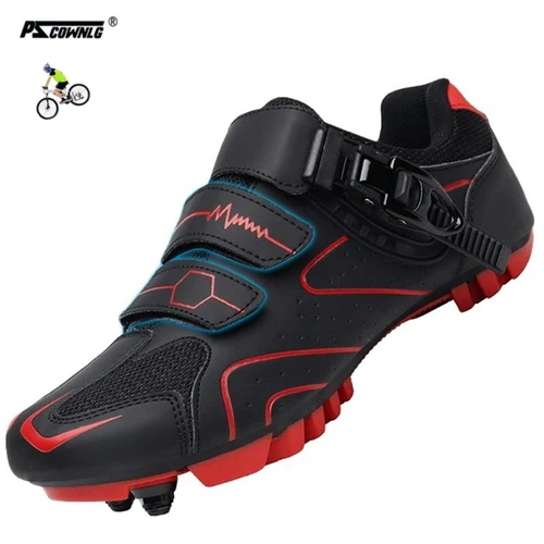 Zapatos de bicicleta de montaña para hombre, calzado de ciclismo con hebilla de trinquete rápida, Compatible con Pedal del sistema SPD para interiores y exteriores