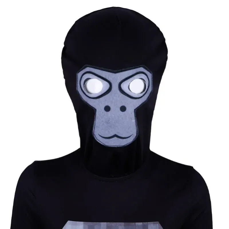 VR Game GGorilla Tag Monke Monkeys Kids Boy Girl Kawaii Halloween حفلة عيد ميلاد زي تنكري مع قناع/T/بدلة صيفية