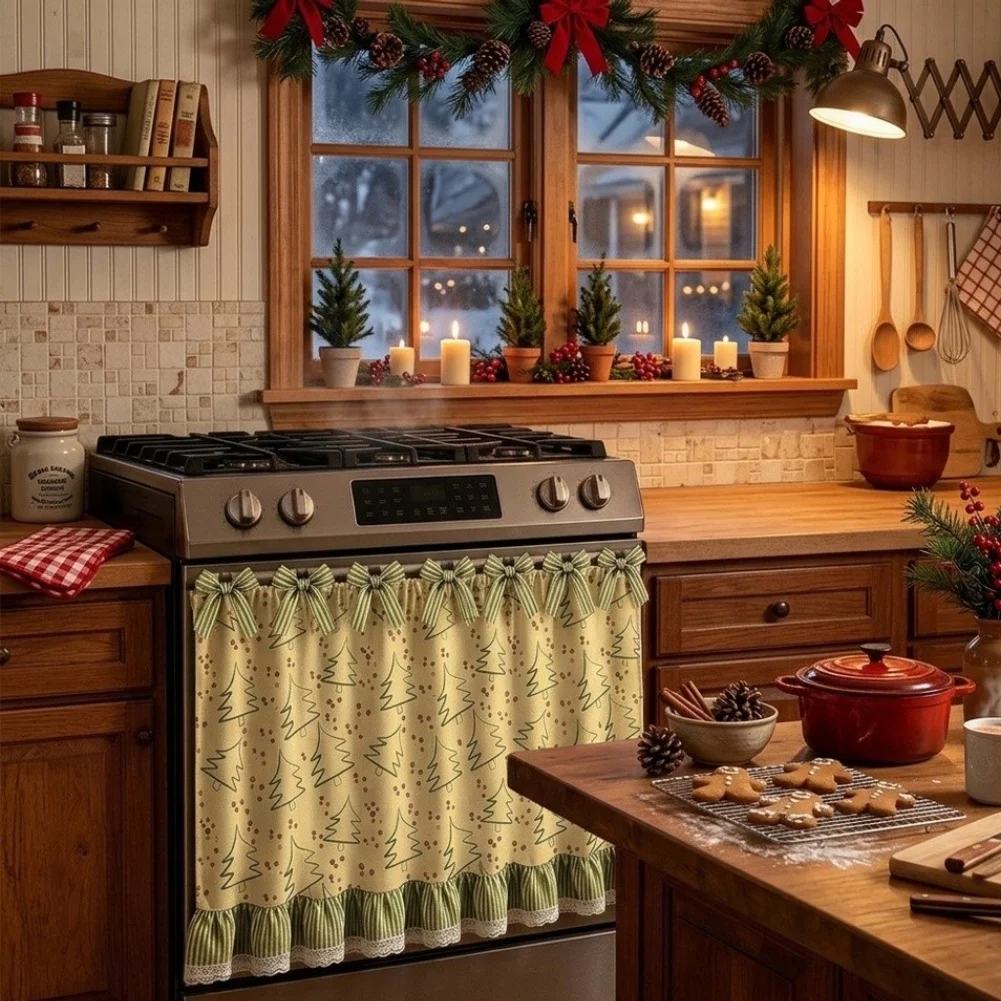 Ruffle Trimmed Cabinet Curtain for Bathroom Sink to Provide Coverage for Plumbing and Support Organized Storage
