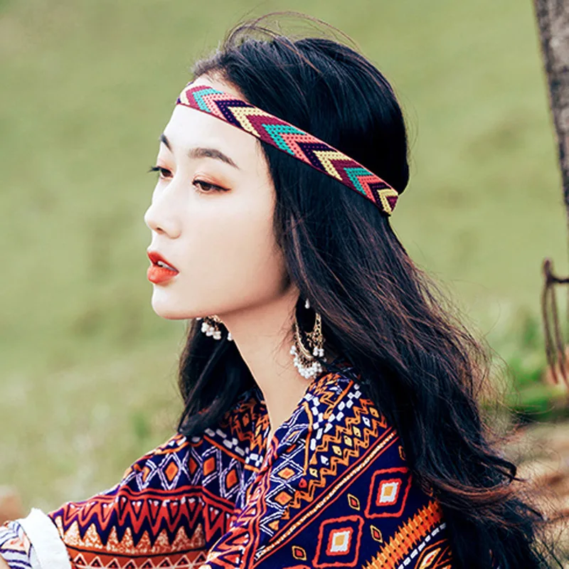 

Mongolian Dance Performance Headband Pressure Ethnic Style Headgear Forehead Hair Headband