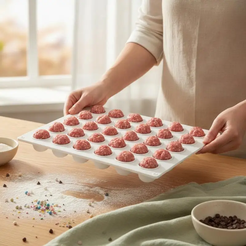 35 Grid Silicone Meatball Maker Rice Ball Maker Shaker Meatball Mold Fish Balls Beef Balls Mold Meat Tools Kitchen Accessories