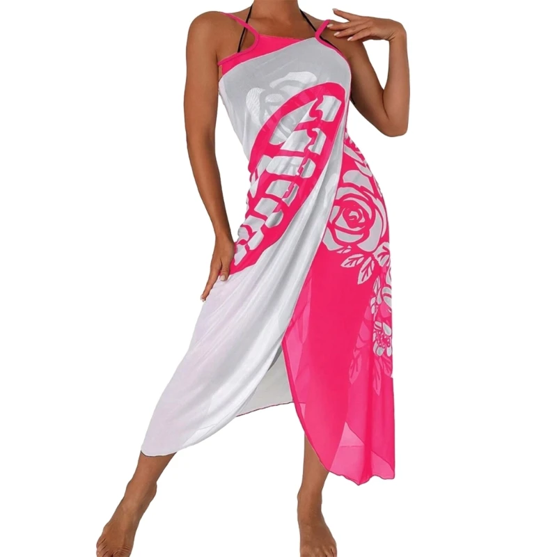 Maiô feminino Sarongs Wraps Saia Praia Cover Up Maiô Biquínis Cover Ups