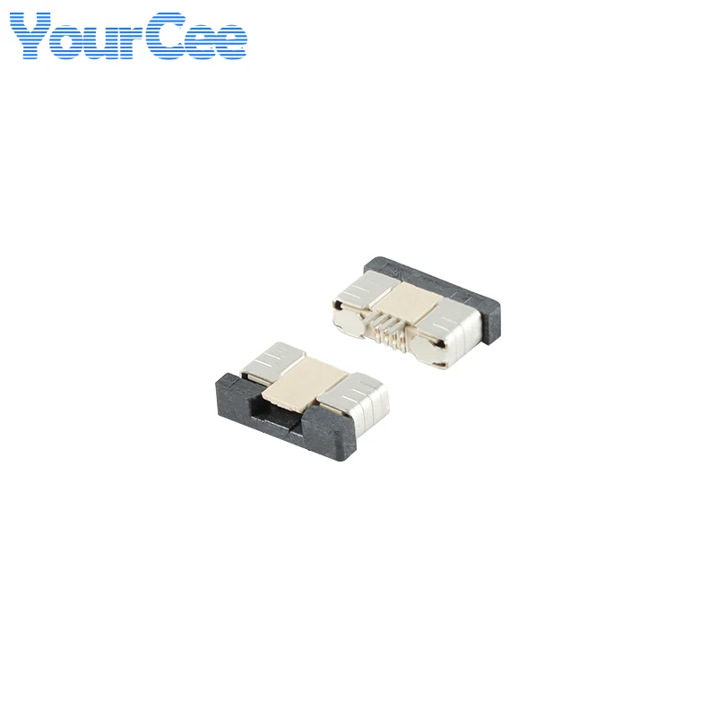 10pcs Upper Socket FPC FFC Flat Cable Connector 0.5mm/1.0mm Pitch 4P 5P 6P 8P 10P 12P 14P 16P 20P 22P 24P 30P 34P 40P 50P
