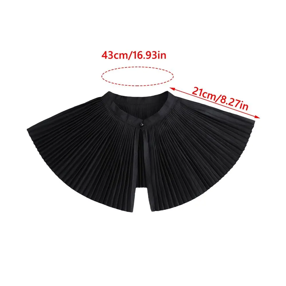 Exquisite Black White Fake Collar Multi-functional Fan Shaped Lapel Collar Detachable Fake Shirt Collar Clothes Decorative