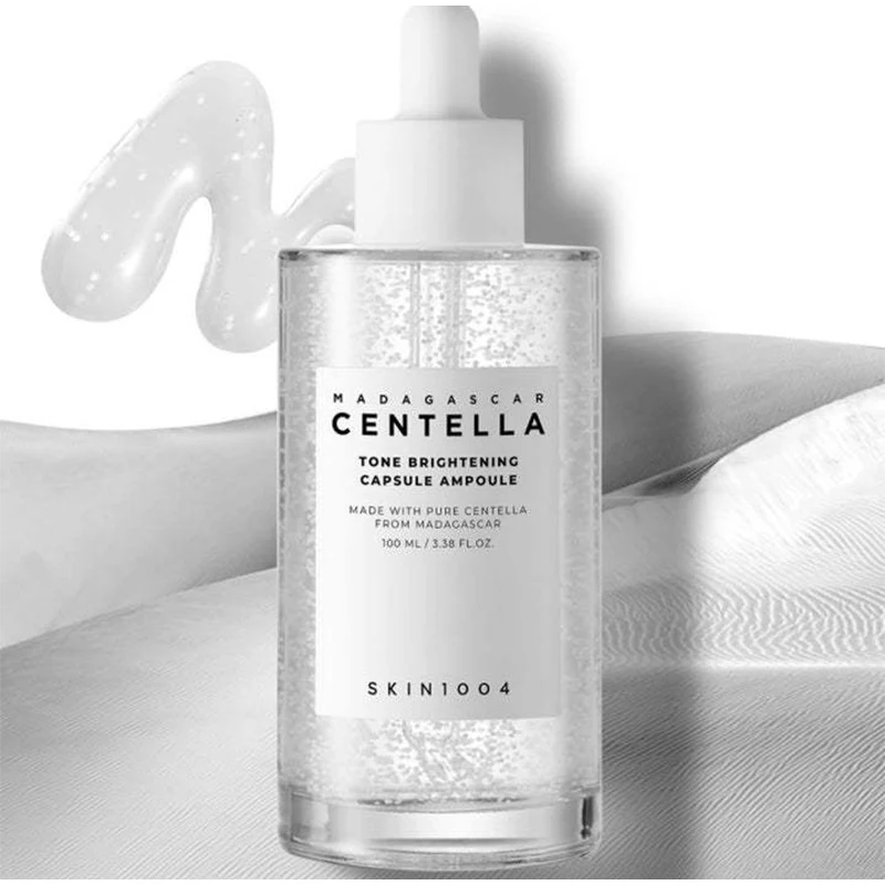 Soro Cápsula de Clareamento de Tom Coreano Centella Asiatica Essence, Loção para Cuidados com a Pele, Ampola Hidratante Original, 100ml