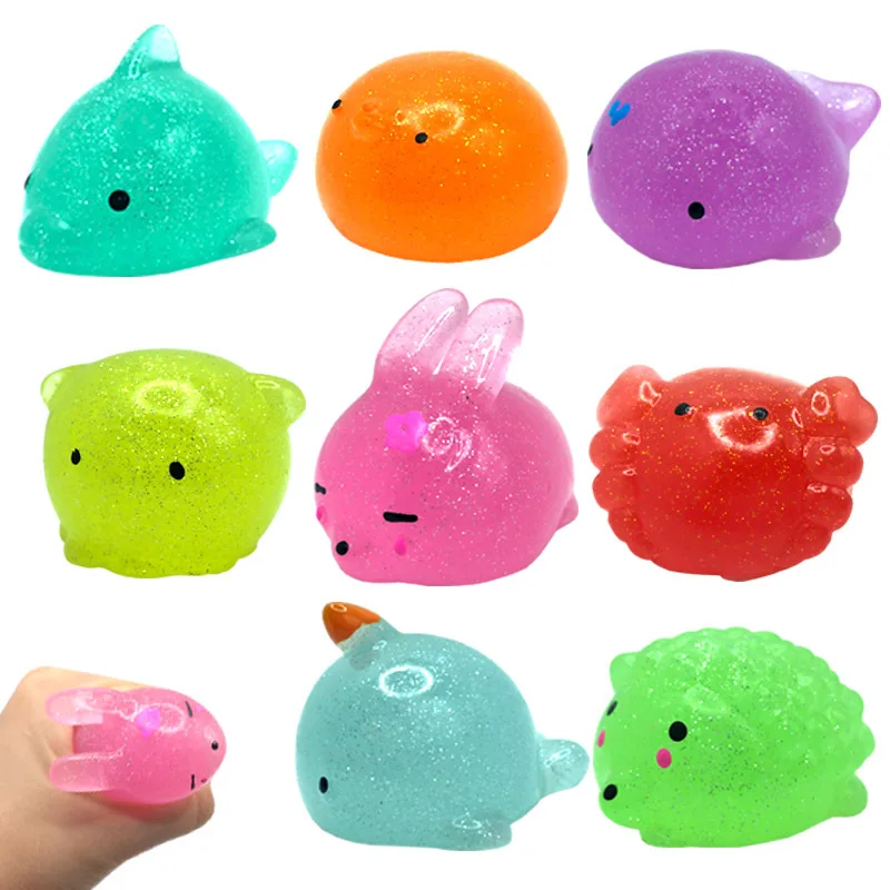 

squishy machine Mochi Squishy Fidget Sensory Toys Kawaii Animal Stress Ball Powder Fun Soft Antistress Squeeze Children Toys