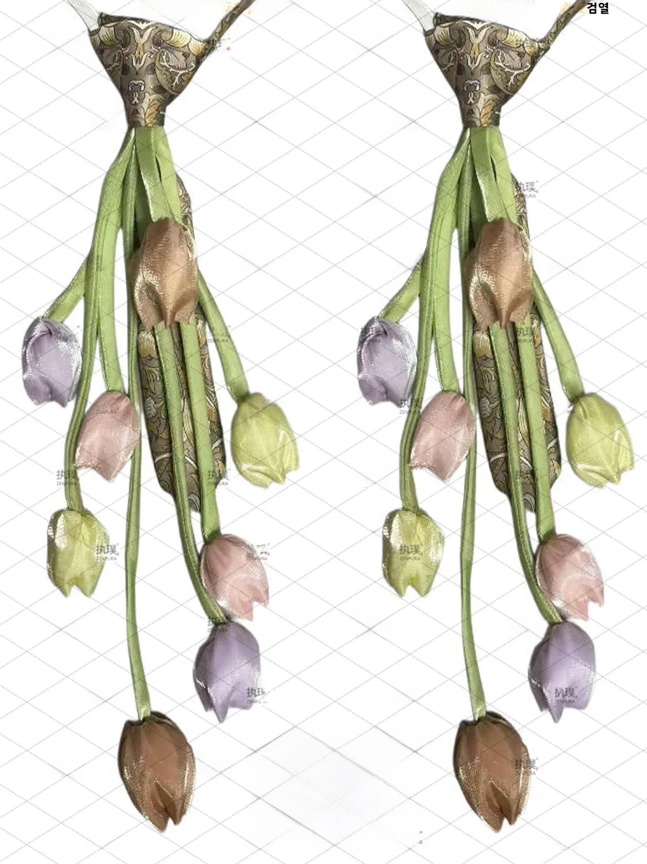 handmade-original-floral-fabric-tie-decorative-irt-accory-trendy-casual-sle-embellied-with-silk-teads-arrowhead-de