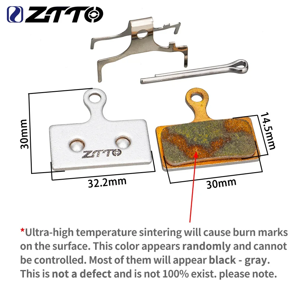 

ZTTO MTB Ceramic Brake Pads Full Metallic Resin Ice Cooling Tech for M9000 M9020 M985 M8100 M785 M8000 G03A G04S J04C J03A