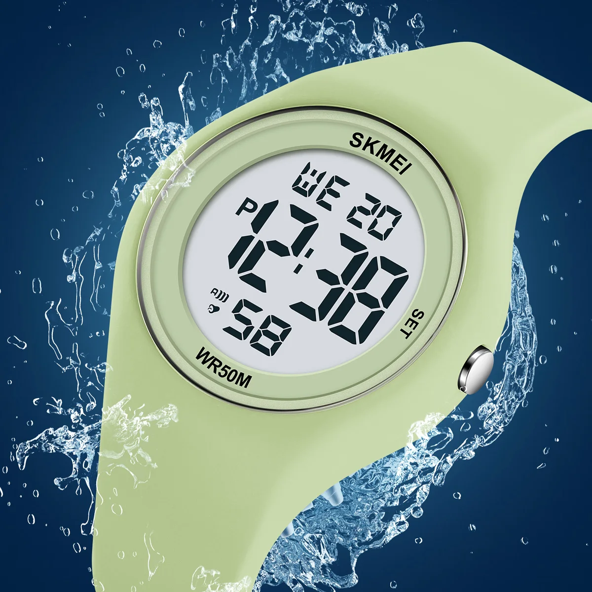 SKMEI Youth Outdoor Sports orologio digitale per uomo donna studenti 5Bar cronometro impermeabile conto alla rovescia orologio da polso allarme Reloj Mujer