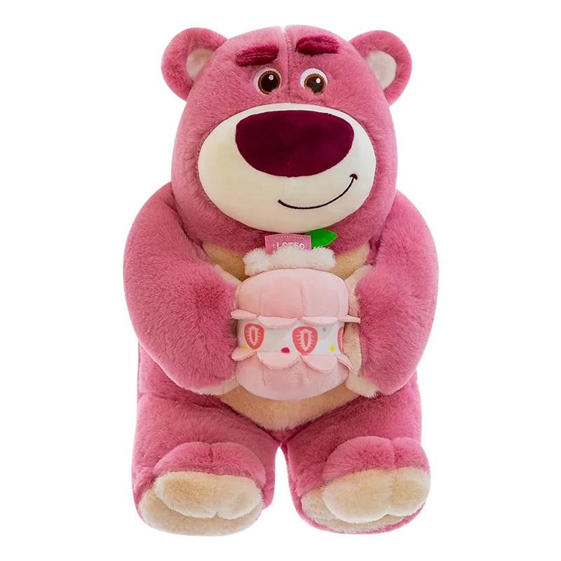 

Sanrio Kawaii Strawberry Bear Plush Toy Large Size Scented Cake Bear Soft Pillow Stuffed Doll Animal for Kids Birthday Gifts