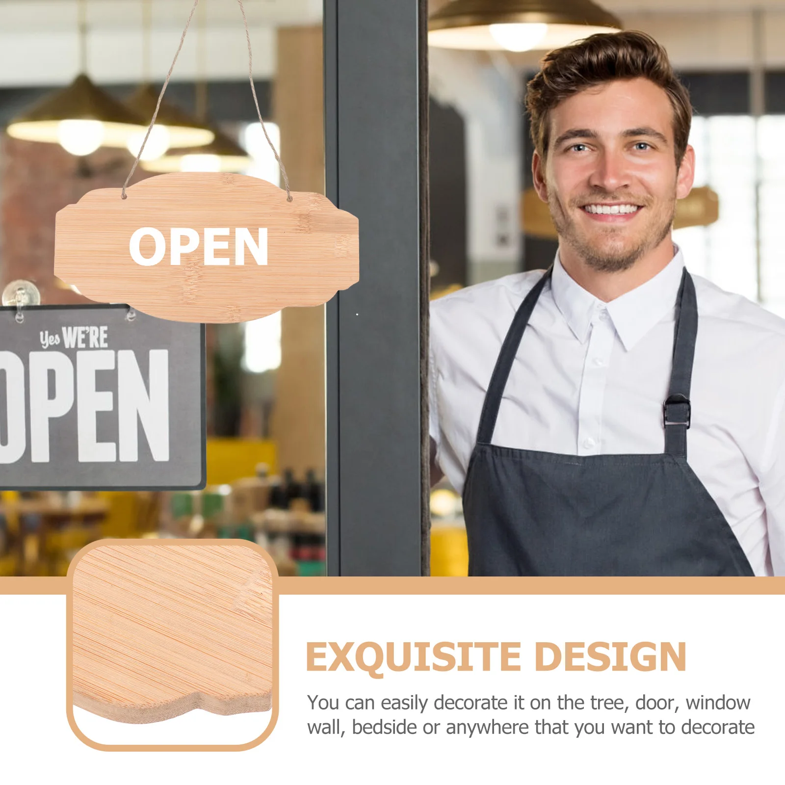 

2 Pcs Unfinished Bamboo Plaques Blank Hanging Tags Jumbo Glue Sticks Door naments Sewing Accessories DIY Craft