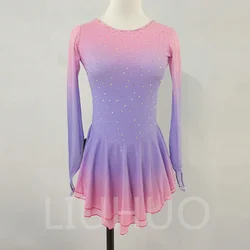 LIUHUO Figure skating performance clothing for children and adults Gradient