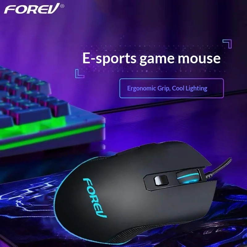 Bestseller Fvq7 Wired Optical Gaming Mouse Rgb Rainbow Backlit Ergonomic Grip For Desktop Laptop Pc Professional E Sports Gamers