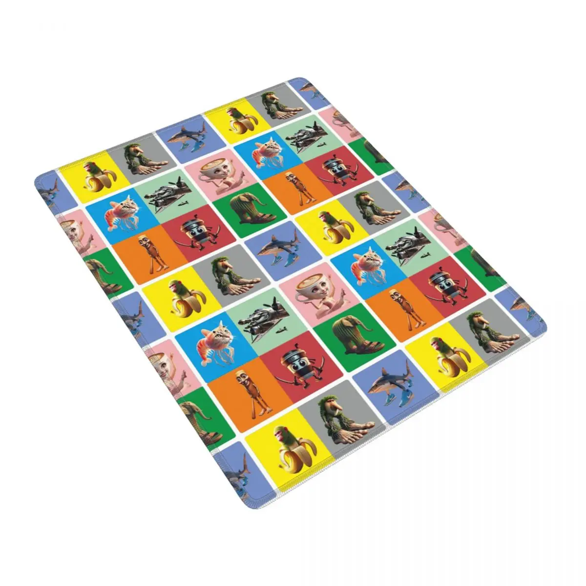 Tapis de souris Gamer PC et Ordinateur Portable, Motif Anomalie Cerveau Italien, Tapis de Clavier, Accessoires de Bureau pour Ordinateur et Gaming, Tapis de Bureau