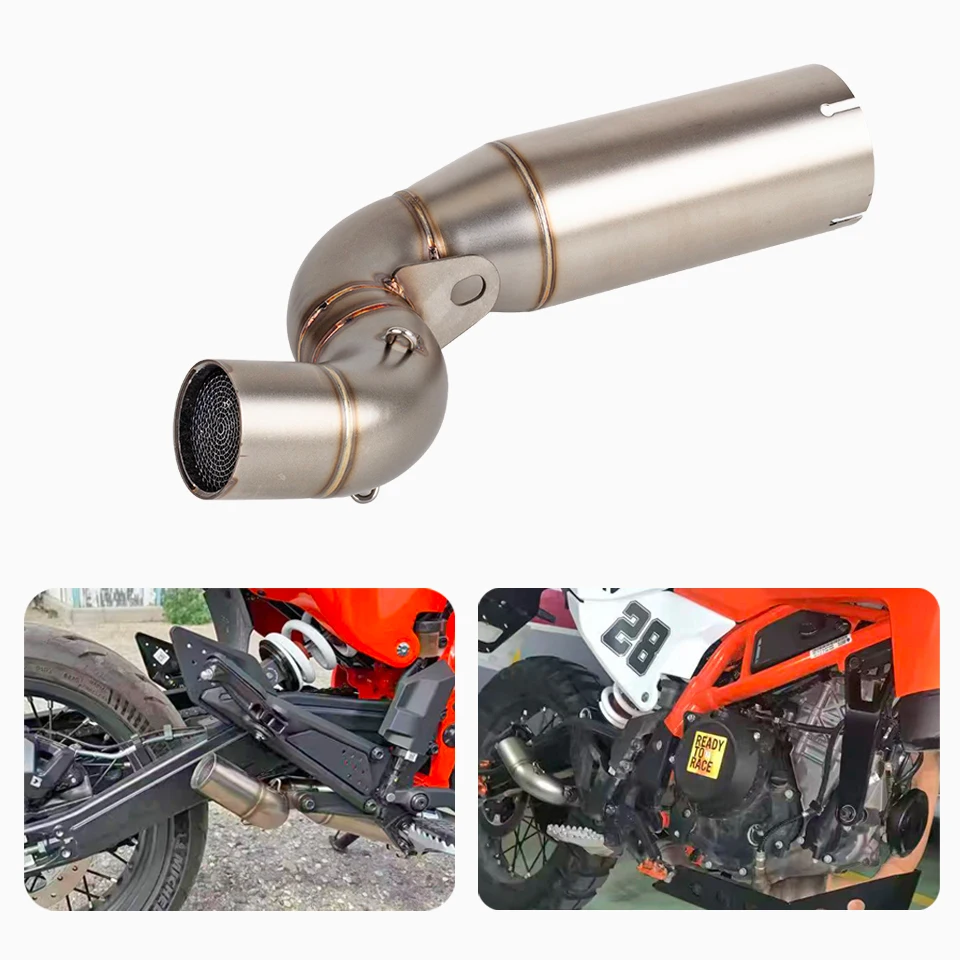 Motorrad-Auspuff-Verbindungsrohr Schalldämpfer Mittelrohr für KTM 125 250 390 DUKE 250 390 ADV 2024-2026 125 SMC R 390 SMC R Schalldämpfer