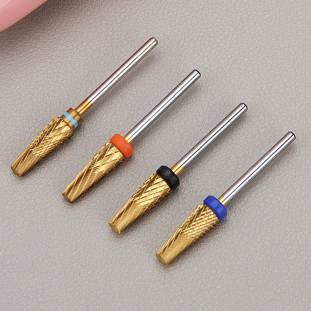 New Tungsten steel Carbide Nail Drill Bit Tapered Milling Cutter for Manicure Remove Gel Acylics Tool Nails Drill Accessories
