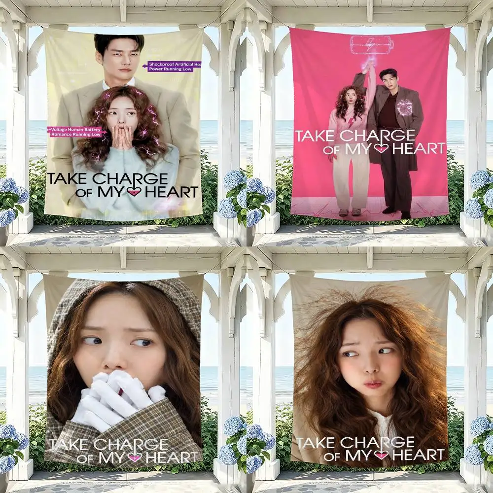 Kdrama T-Take Charge of My Heart Flag Digital Printing Banner for Garage Wall Out Door Decoration Tapestry