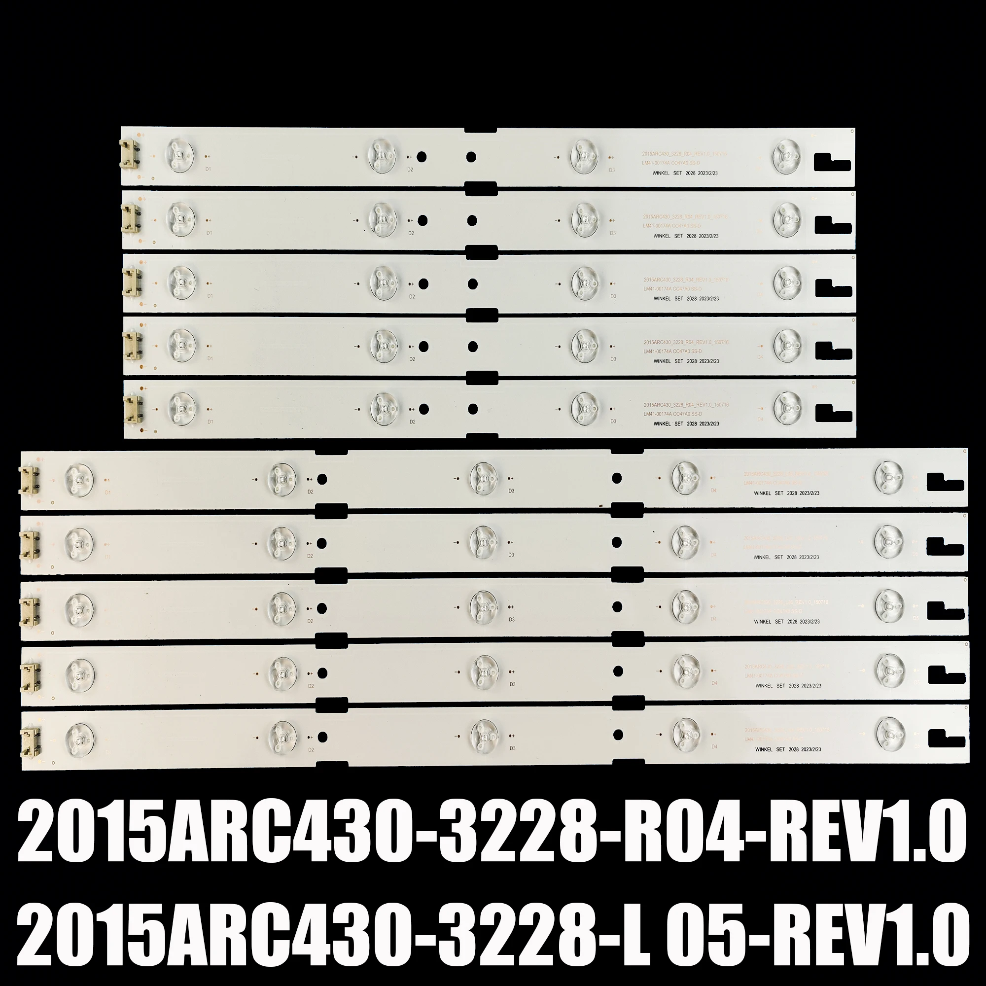 LED Backlight Strip For 2015ACR430 LM41-00173A LM41-00174A 43VLE5523WG 2015ARC430_3228_L05_REV1.0_150716