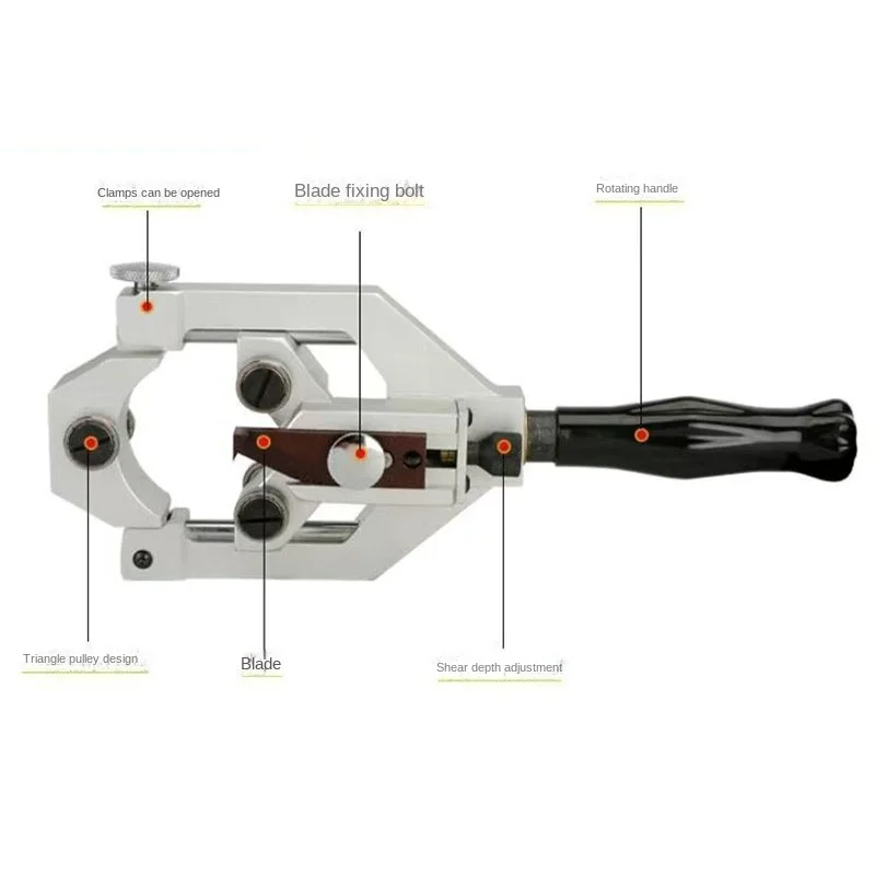 Imagem -04 - Faca Multifuncional Manual de Alta Tensão Descascador Cabo Semicondutor Camada Isolamento Fio Stripper Kbx65 ab