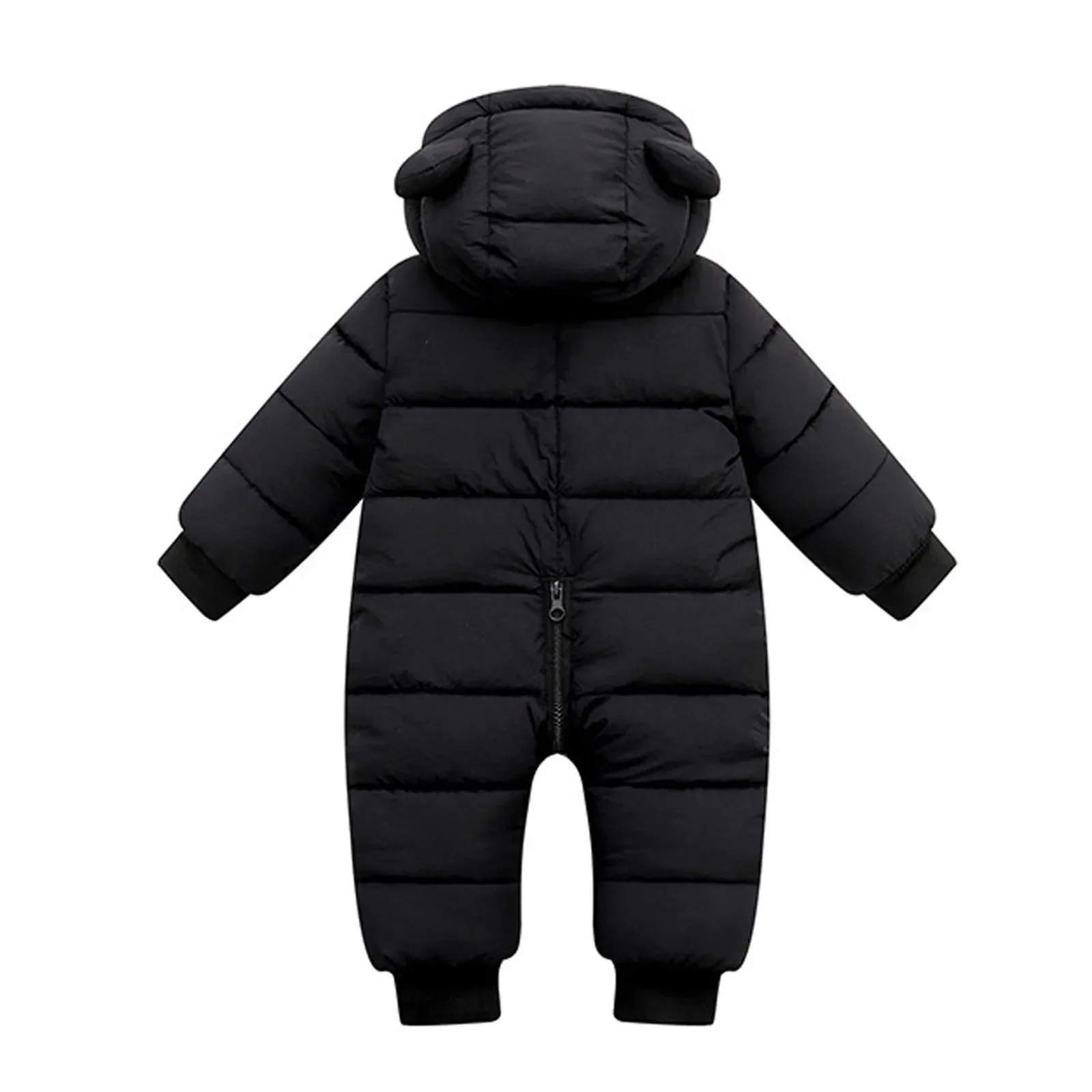 Children\'s Winter Overall Baby Girls Boys Romper Warm Hooded Snowsuit Windproof Jumpsuit Coat Padded Outwear Warm Clothes 0-18M