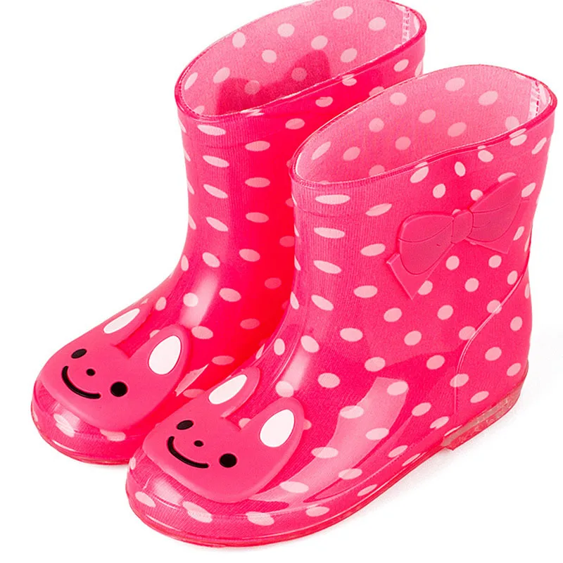 Bottes de pluie pour garçons et filles, chaussures de dessin animé mignon pour enfants, chaussures d'eau de pluie pour tout-petits, hiver, CSH1212