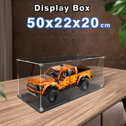 Acrylic display box for lego 42126 display case for Raptor F-150 building block dustproof clear model car storage box 50x22x20cm