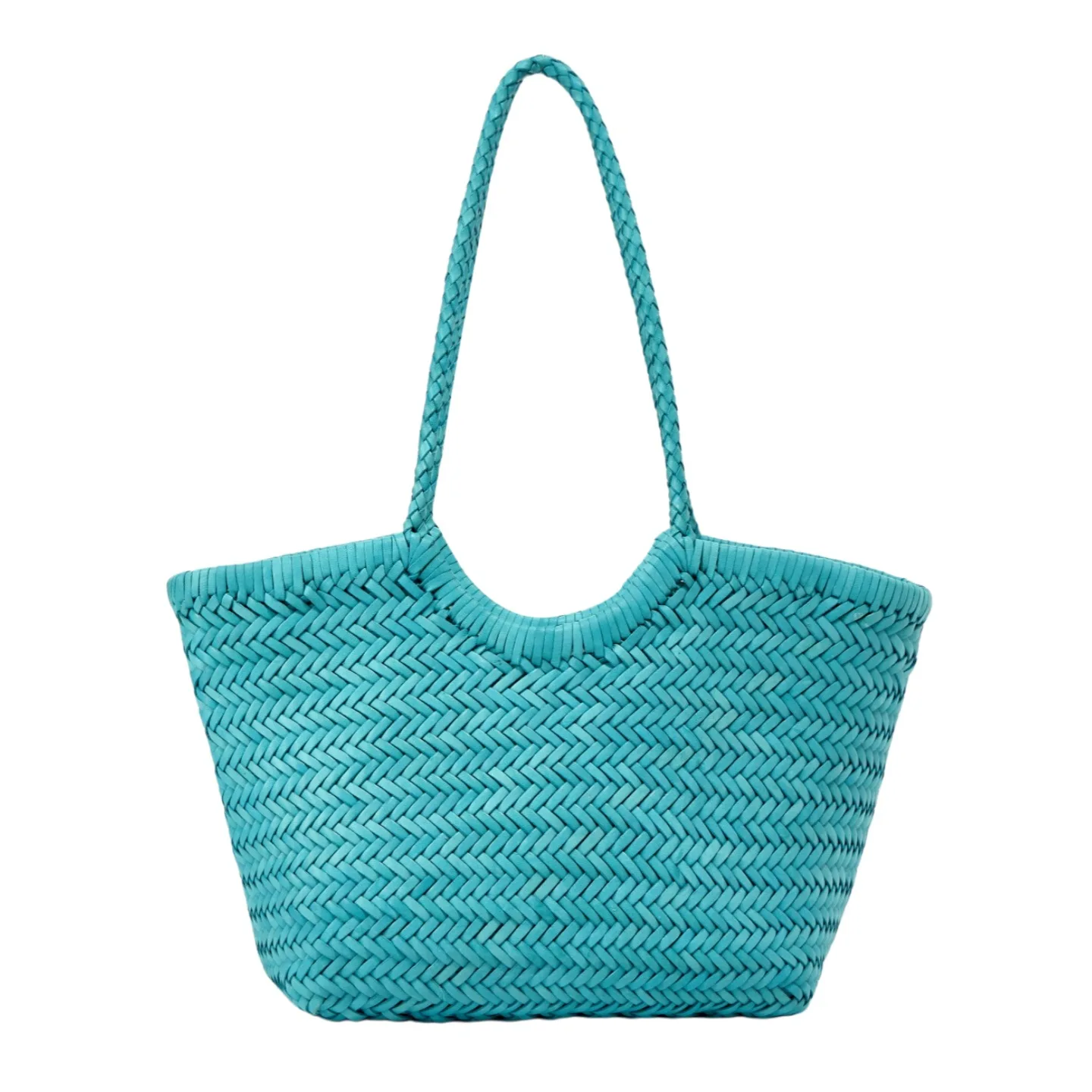 

2026 vegetable basket bag NEW Top layer cowhide woven bag tote bag genuine leather handbag French retro ins hot selling