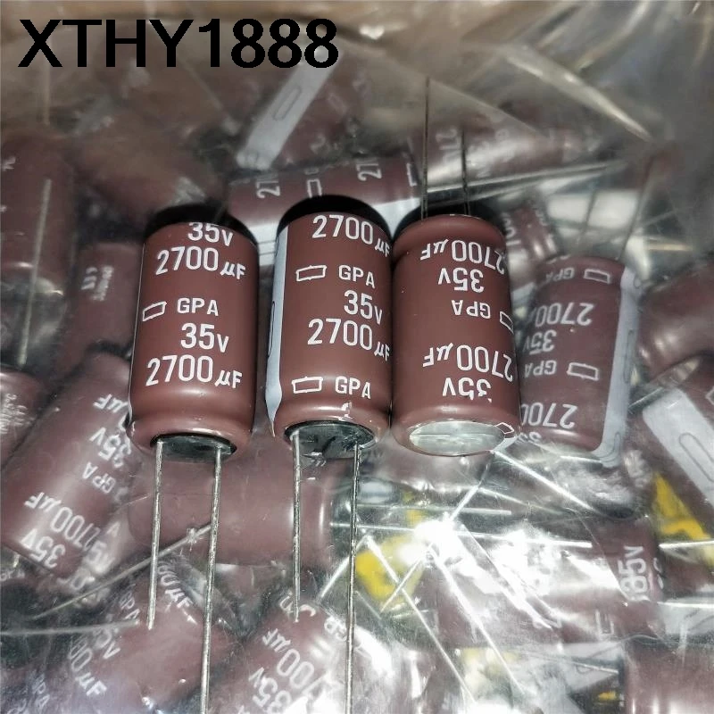 3PCS 2700UF 35V electrolytic capacitor 35V 2700UF 16X30 GPA high temperature resistance 125 degrees