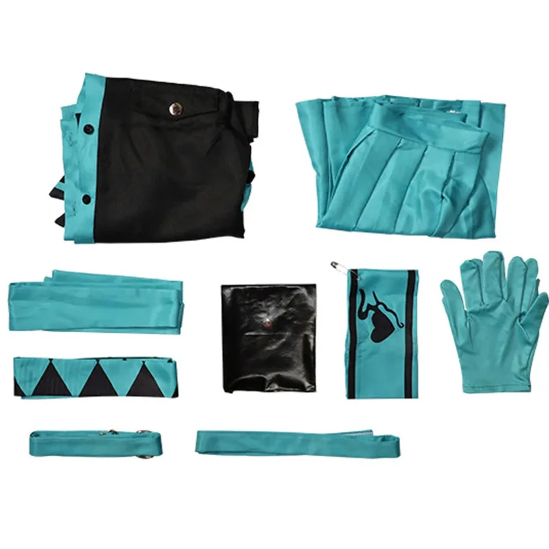 미쿠 러브 이즈 워 코스프레 의상 스트랩 디자인 드레스 애니메이션 롤플레잉 슈트 할로윈 카니발 파티 의상 여성 남성 소녀용