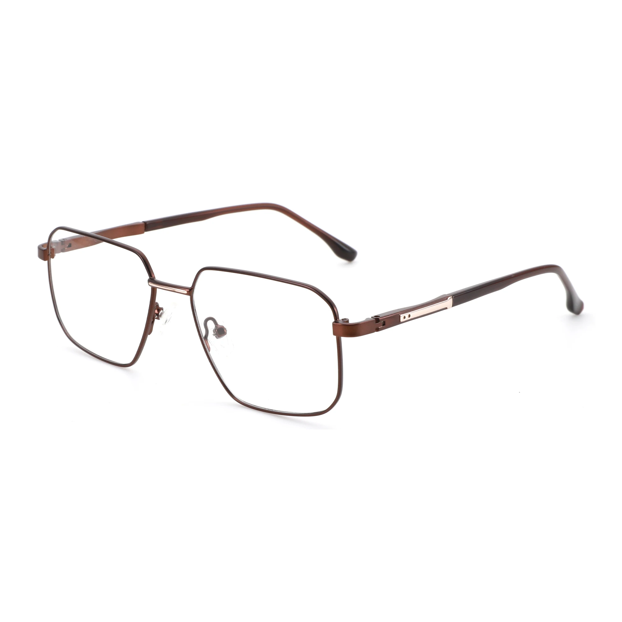 ZENOTTIC (S Size) High-quality Metal&Acetate Prescription Glasses For Men Polygon Anti Blue Light Photochromic Optical Eyewear