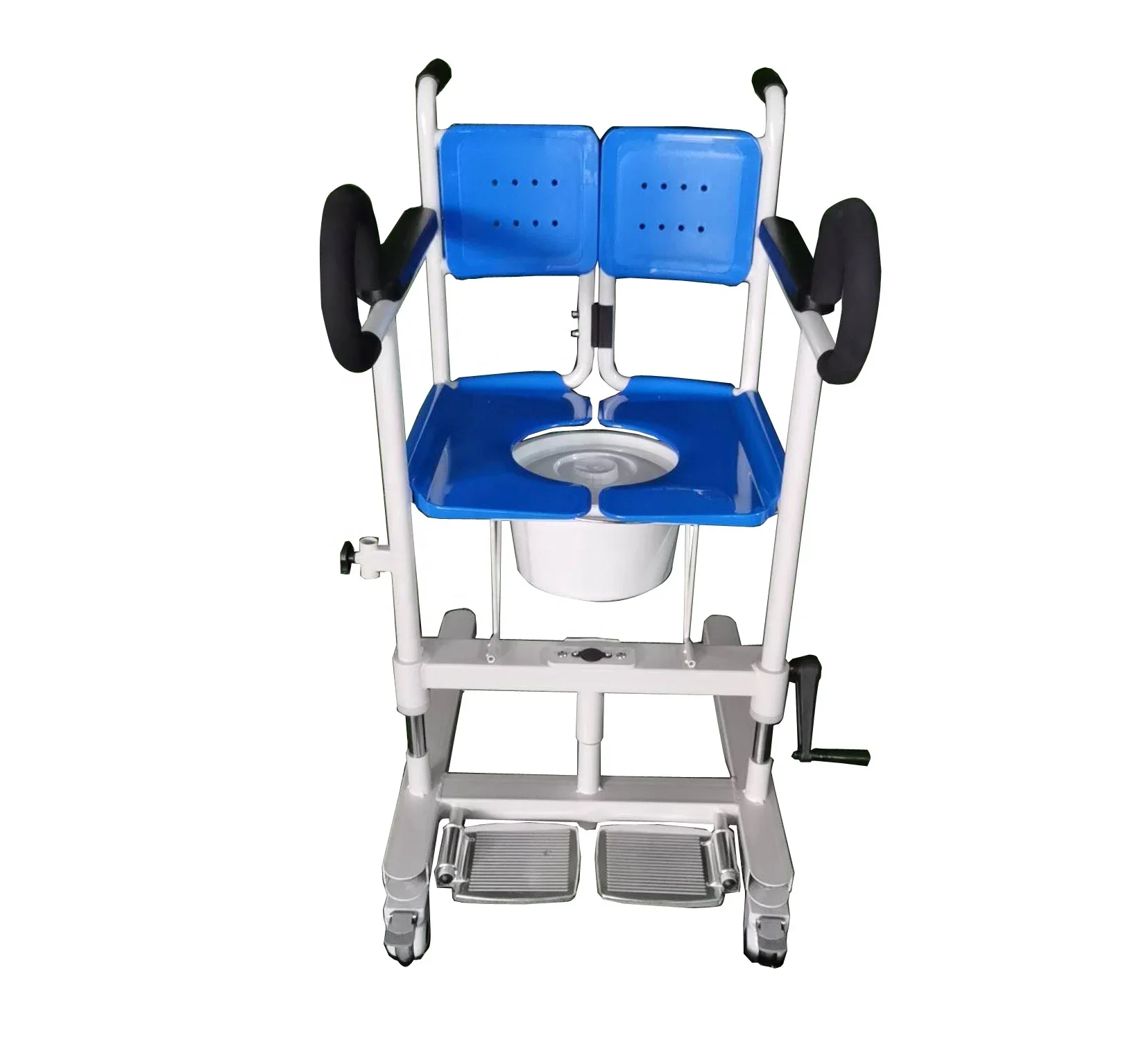 

Light multifunctional portable folding transfer patient commode toilet