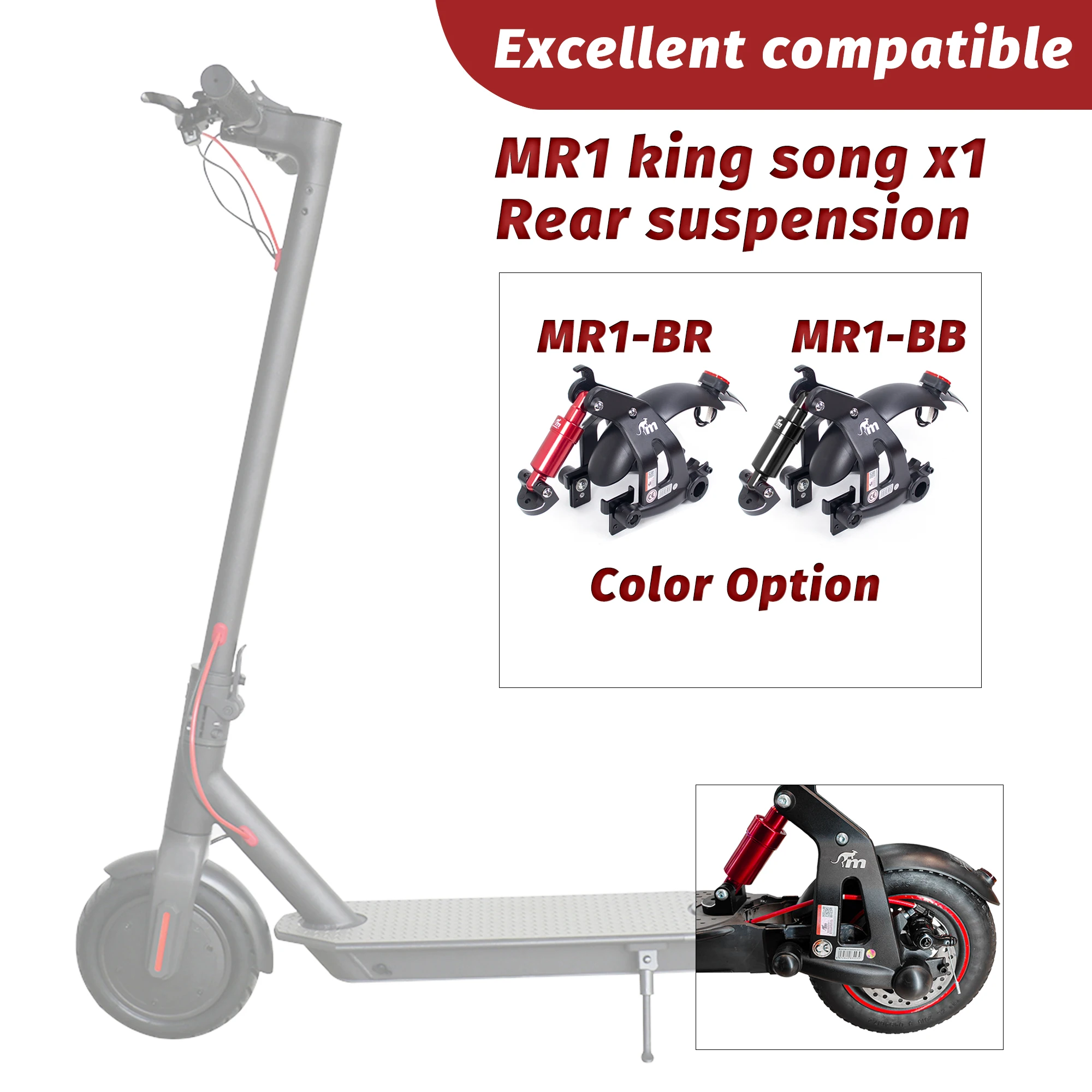 Monorim KS-MR1 Rear Suspension For Kingsong X1 Specially for 8.5/10inch Shock Absorber Parts