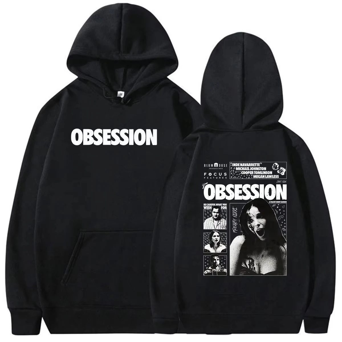 2026 Obsession Be Careful What You Wish for Movie Hoodie, Vintage Unisex Long Sleeve Sweatshirt, Men Women Streetwear Pullover